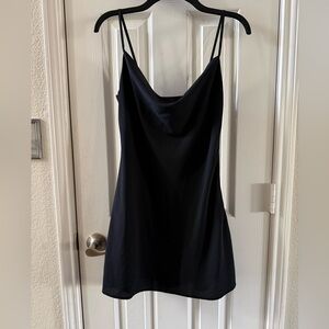Forever 21 Black Cowl Neck Mini Dress